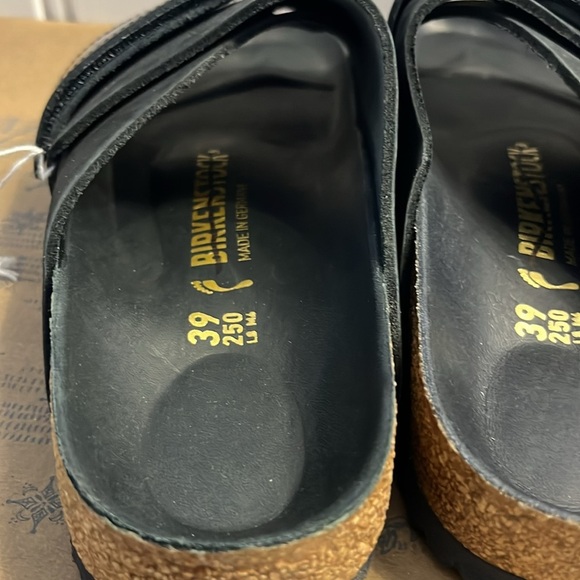 Birkenstock Kyoto Nubuck Leather Sandals Size 8 NEW - Picture 9 of 12